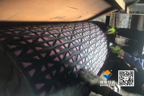 【案例】欧博ABG陶瓷滚筒包胶：火电输煤系统耐磨十年验证