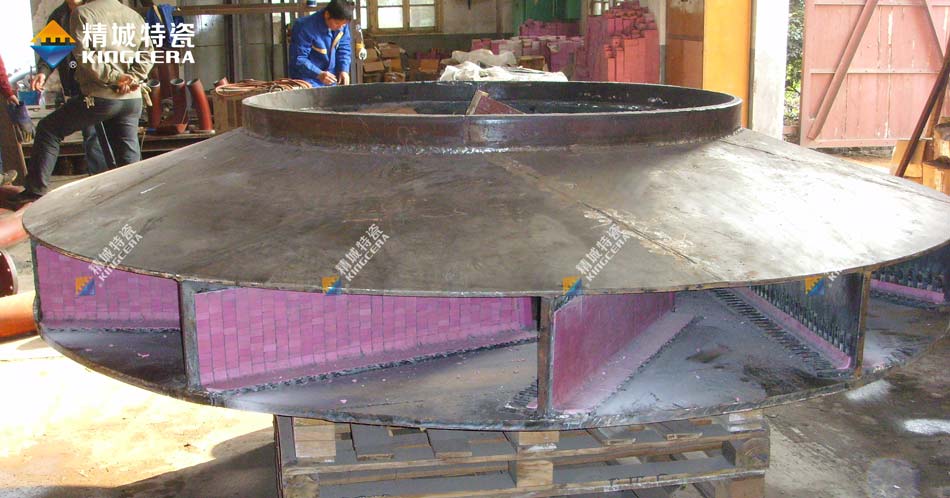 湖南欧博ABG耐磨陶瓷风机叶轮|陶瓷风机叶片|陶瓷风机